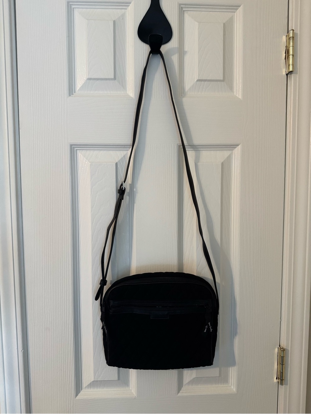 Black Quilted Crossbody Bag